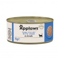 APPLAWS Tuna fillet with crab in broth - wet cat food - 70g