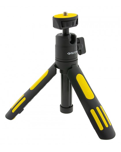 PATONA Premium Adjustable tripod with smartphone holder Black, Yellow