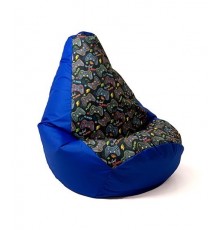 Sako bag pouffe Pear print chabber-pad L 105 x 80 cm