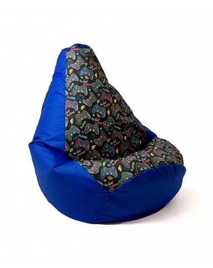 Sako bag pouffe Pear print chabber-pad L 105 x 80 cm