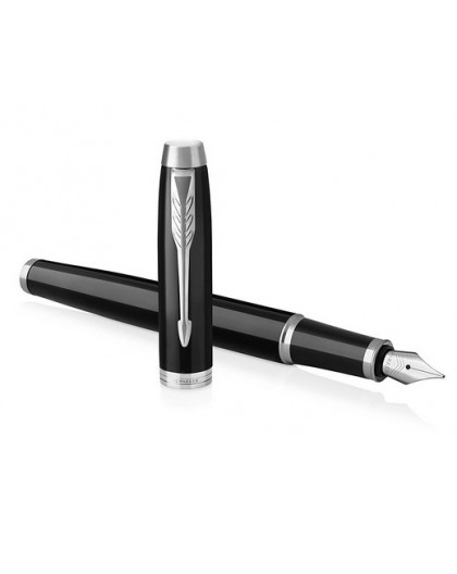 Parker IM fountain pen Cartridge filling system Black, Chrome 1 pc(s)