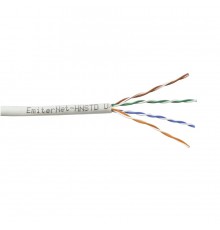 Emitter Net UTP (U/UTP) Cat.5e 350MHz Cable, Wire, Standard, Grey