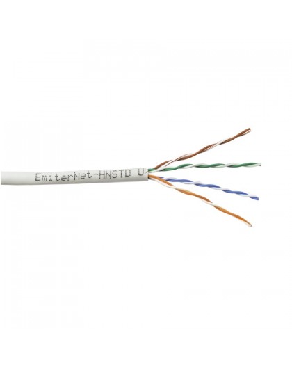 Emitter Net UTP (U/UTP) Cat.5e 350MHz Cable, Wire, Standard, Grey