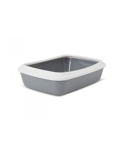 SAVIC IRIZ Litter tray with rim - 42 cm - grey