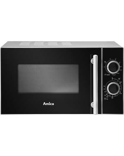 Amica AMGF20M1GS microwave Countertop Grill microwave 20 L 700 W Black, Silver