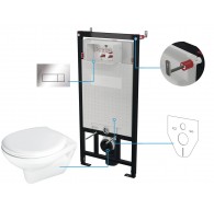 Concealed WC set 6 in 1