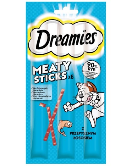 DREAMIES Meaty Sticks Salmon - cat treats - 30 g