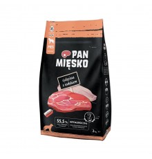 PAN MIĘSKO Veal with turkey XS - dry dog food - 3kg
