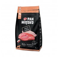 PAN MIĘSKO Veal with turkey XS - dry dog food - 3kg