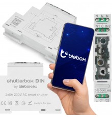 Shutterbox din Blebox roller shutter control module