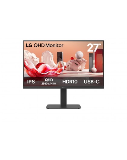 LG 27BA65QB-B.AEU computer monitor 68.6 cm (27") 2560 x 1440 pixels Wide Quad HD LED Black