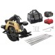 Circular Saw 3575DB 20V 1X4AH with Guide Rail