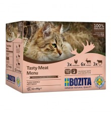 BOZITA Tasty meat menu Multibox Flavor Mix in Jelly - Wet Cat Food - 12 x 85g