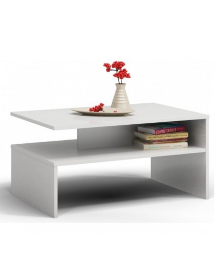 Topeshop ŁAWA BOSTON BIEL coffee/side/end table Coffee table Free-form shape 2 leg(s)