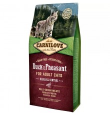 CARNILOVE Duck & Pheasant Hairball Control - dry cat food - 6kg