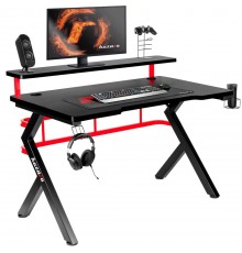 Huzaro Hero 5.0 computer desk Black, Red