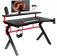 Huzaro Hero 5.0 computer desk Black, Red