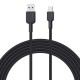 AUKEY CB-NAC1 USB kaabel 1 m USB A USB C Musta