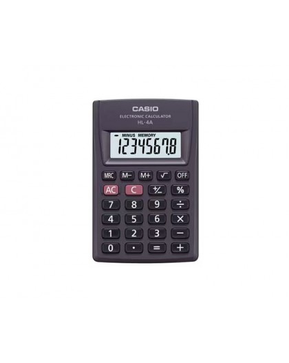 CASIO HL-4A-B 8-digit pocket calculator 56x87mm black