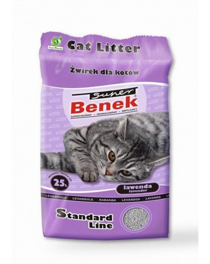 Certech Super Benek Standard Lavender - Cat Litter Clumping 25 l (20 kg)