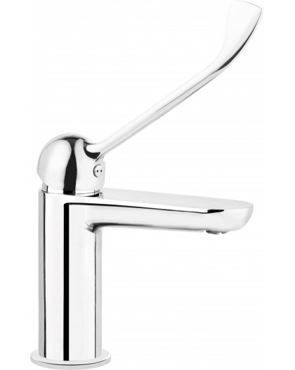 Basin mixer with temperature limitation