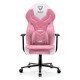 DIABLO X-GAMER gaming chair pink and white