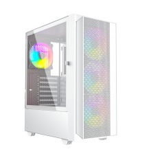Gembird Fornax 4000W ARGB gaming ATX computer case, Midi Tower, backlight, White
