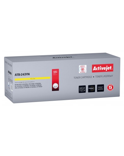 Activejet ATB-243YN Toner (replacement for Brother TN-243Y Supreme 1000 pages yellow)