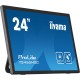 iiyama 24” multi-touch monitor with edge-to-edge glass, anti fingerprint coating , integrated webcam and a flexible stand