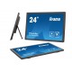 iiyama 24” multi-touch monitor with edge-to-edge glass, anti fingerprint coating , integrated webcam and a flexible stand