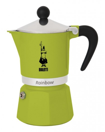 Bialetti Rainbow Moka pot Black, Green