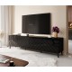 RTV cabinet ABETO 200x42x52 black glossy
