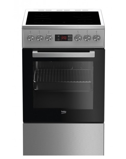 Beko FSM57300GX Freestanding cooker Electric Ceramic Stainless steel