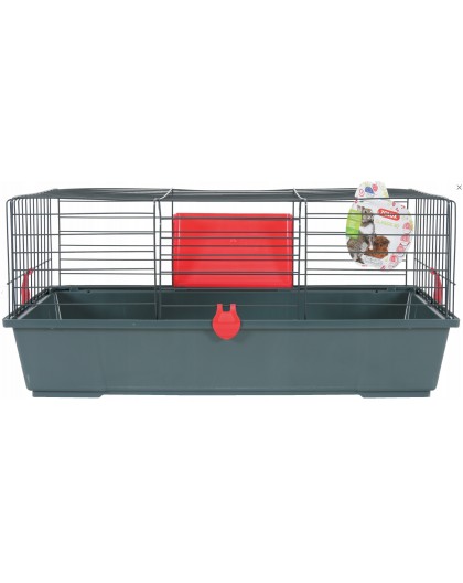 ZOLUX Classic 80 grey/red - cage for rodents