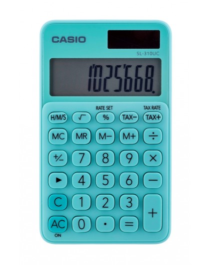 Casio pocket calculator SL-310UC-GN green