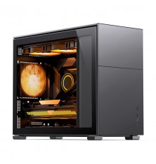 Jonsbo D31 Micro-ATX Case, Tempered Glass - black