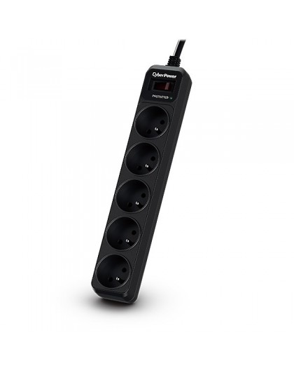 CyberPower Tracer III B0520SC0-FR surge protector Black 5 AC outlet(s) 200 - 250 V 1.8 m