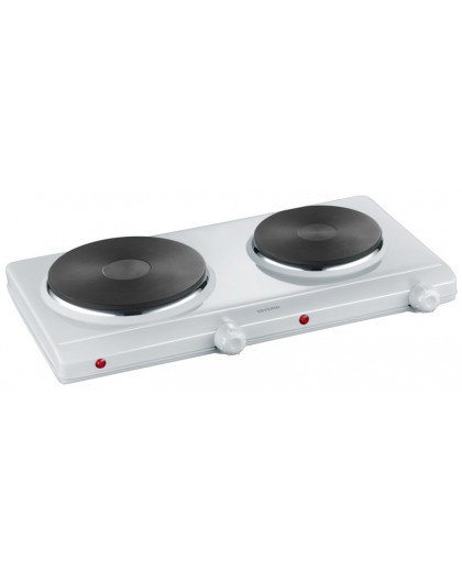Severin DK 1042 hob White Countertop Sealed plate 2 zone(s)