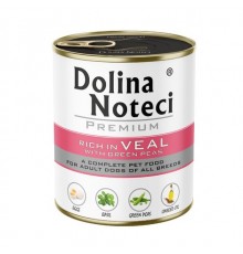 DOLINA NOTECI Premium rich in veal with green peas – wet dog food – 800g