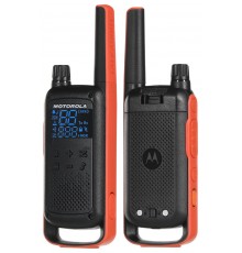 Motorola T82 Twin Pack two-way radio 16 channels Black,Orange