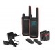 Motorola T82 Twin Pack two-way radio 16 channels Black,Orange