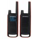 Motorola T82 Twin Pack two-way radio 16 channels Black,Orange