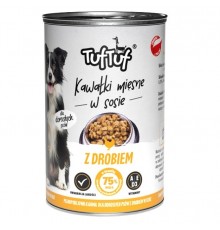 TUF TUF Meaty chunks with poultry - wet dog food - 1250g