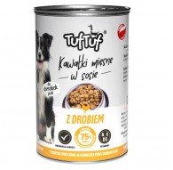 TUF TUF Meaty chunks with poultry - wet dog food - 1250g