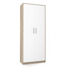 Filing cabinet OLIV 2D 74x35x180 cm, Sonoma/White