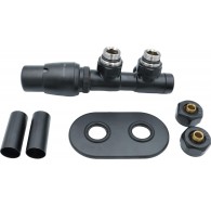 Thermostatic valve for bathroom radiator - left