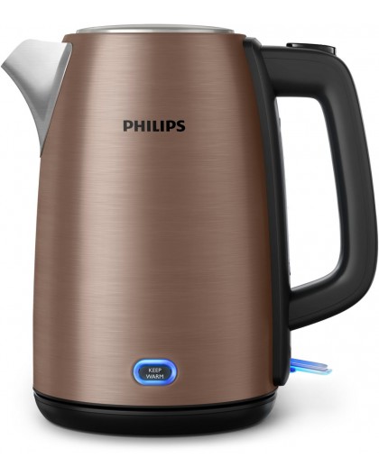 Electric kettle Philips Viva Collection HD9355/92 1.7 L 2060 W Black, Copper