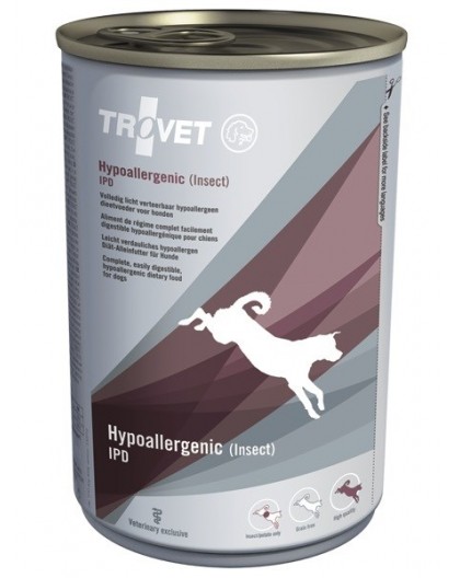 TROVET Hypoallergenic IPD with insect - Wet dog food - 400 g