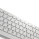 DELL KM5221W-WH keyboard Mouse included Office RF Wireless QWERTZ German White