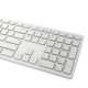 DELL KM5221W-WH keyboard Mouse included Office RF Wireless QWERTZ German White